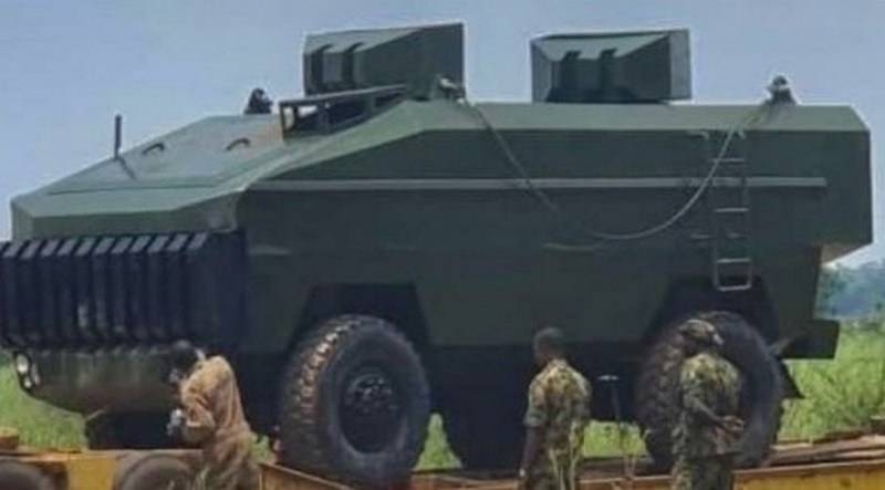 Nigeria showed armored vehicle Ezugwu ("Гора") class MRAP