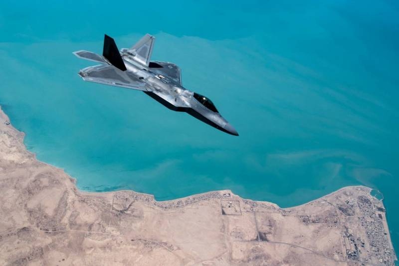 F-22 US Air Force on the island of Failaka (Kuwait): Getting into the zone of the S-300 Iran