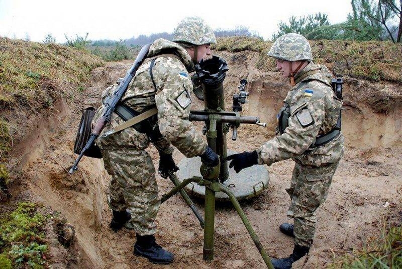 Под Донецком на позициях ВСУ опять взорвался миномёт "Молот"