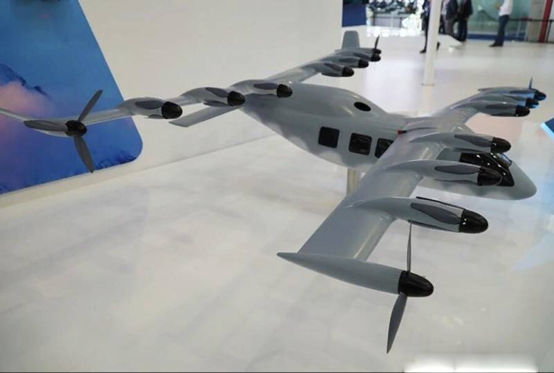 "Скорость до 600 км/ч": В Китае представлена модель многороторного электрического "вертолёта"
