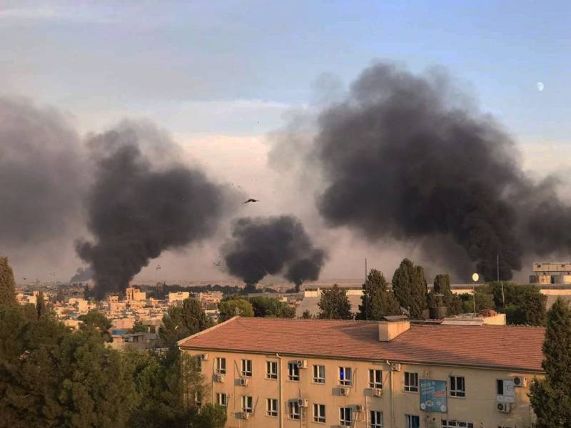 Turkish Air Force attacked the self-proclaimed capital of the Syrian Kurdistan - Nusaybin