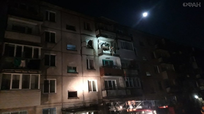 Overlap collapsed residential building in Primorye due to a gas explosion