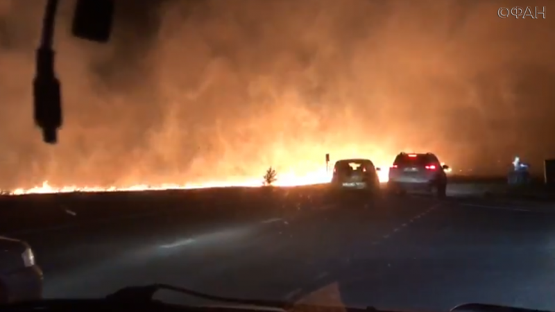 FAN publishes video terrible fire in Minusinsk