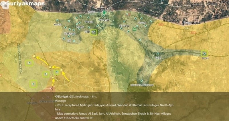 The Kurds captured villages in northern Syria during the truce with Turkey