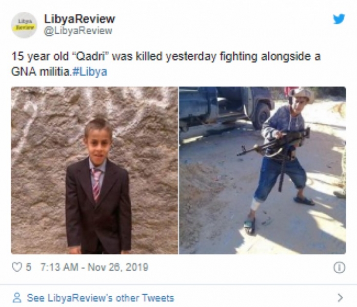 Experts have called the blatant immorality of the use of child fighters in Libya's NTC battles