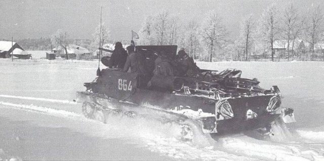 BTR-50P: The first Soviet tracked amphibious armored personnel carrier 