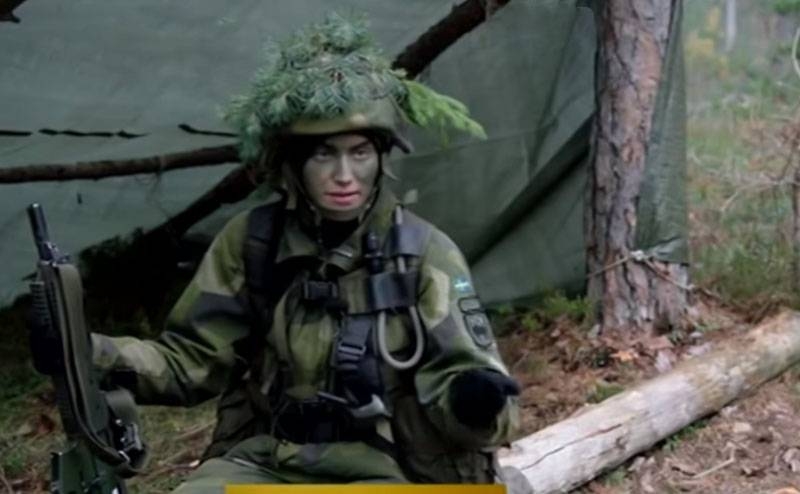 There was a video, where Swedish women urged to join the armed forces