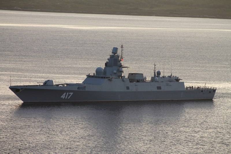 Фрегат "Адмирал Горшков" I arrived in the White Sea to test new weapons