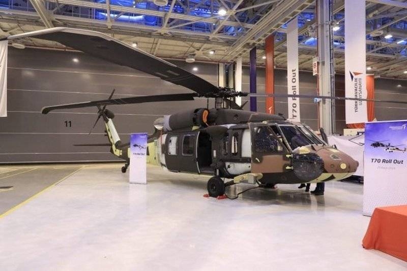 В Турции собрали первый вертолёт Т-70 Black Hawk