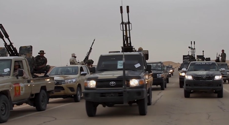 Libyan national army captured Turkish armored vehicle