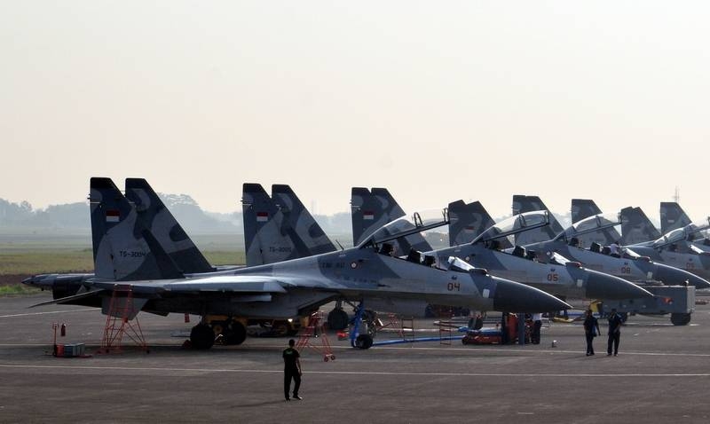Su-30MK Indonesian Air Force received Belarusian jamming station