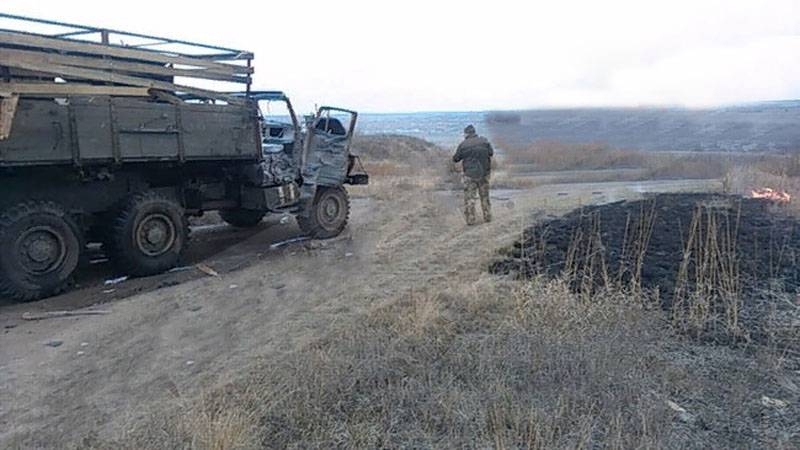 The DNR called weapons, из которого украинские радикалы обстреляли "Урал" VSU under Petrovski