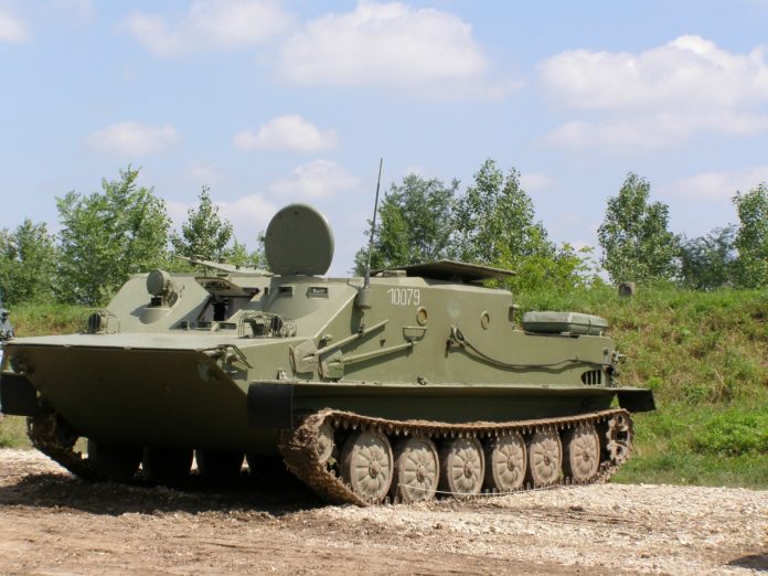 BTR-50P: The first Soviet tracked amphibious armored personnel carrier 