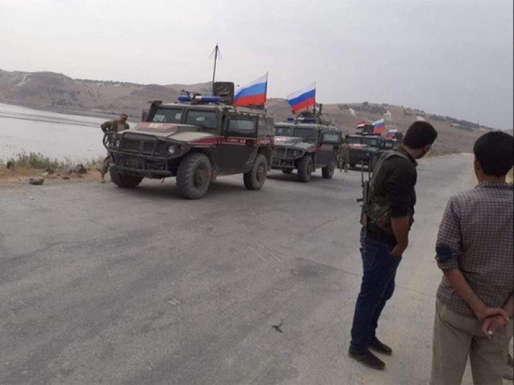Military police patrol the territory of the Russian Federation of the Syrian provinces of Al-Hasaka and Aleppo