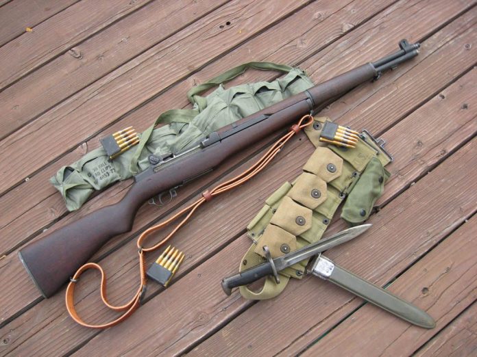 historia de las armas: pruebas del rifle de carga automática Garanda 