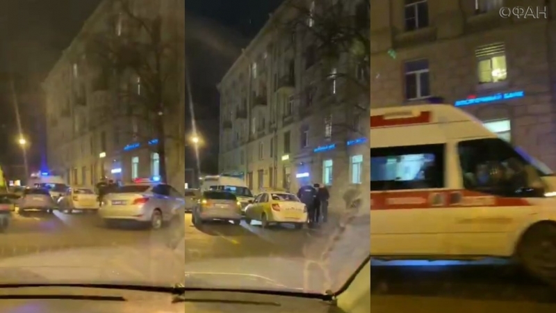 FAN publishes videos from the place of armed bank robbery in St. Petersburg