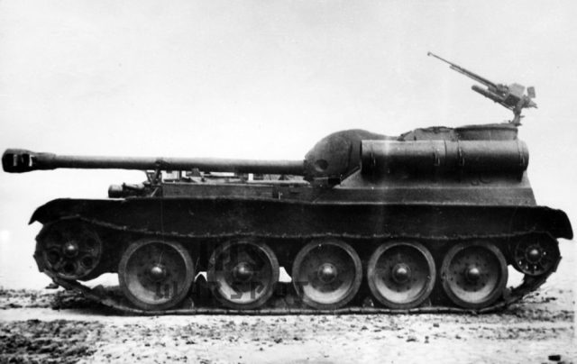 Project SU-101 as an alternative to the aft guns 