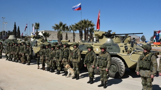 Russian Military police provide security of Syria's population