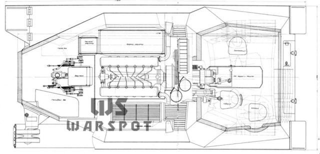 Проект СУ-101 как альтернатива с кормовым расположением орудия 