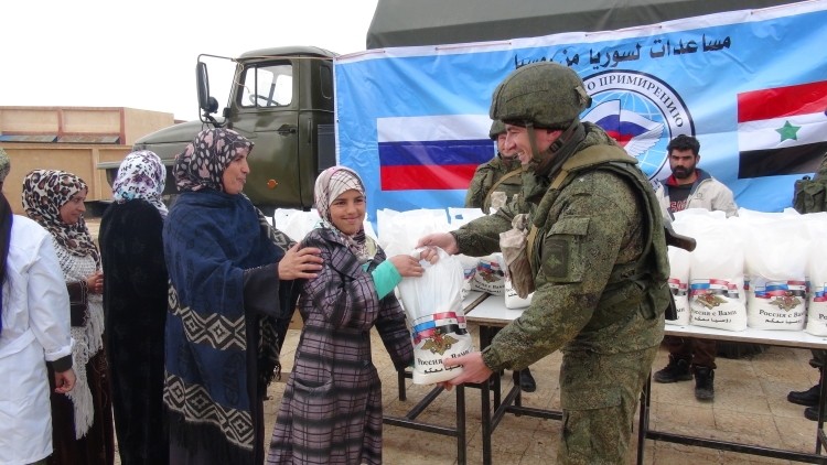 The Russian military conducted a humanitarian action in the Syrian province of Raqqa