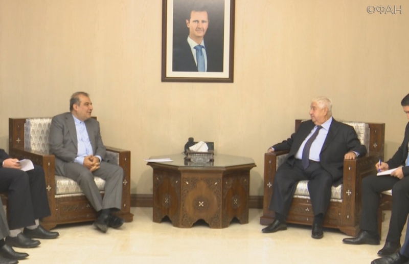Syrian Foreign Minister discussed the development of a delegation from Iran