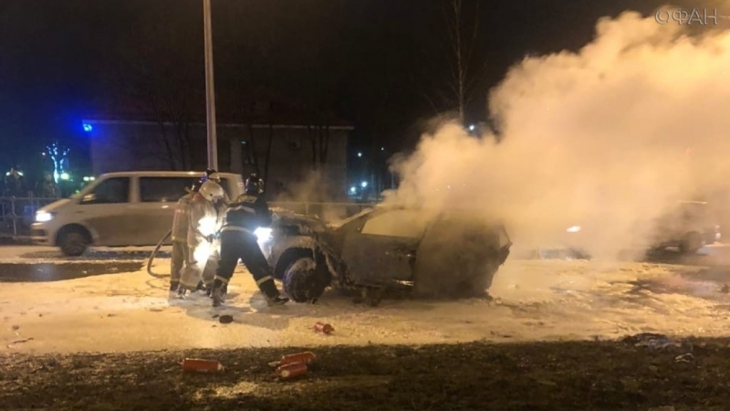 FAN publishes photos from the accident scene in Yaroslavl, where two people died
