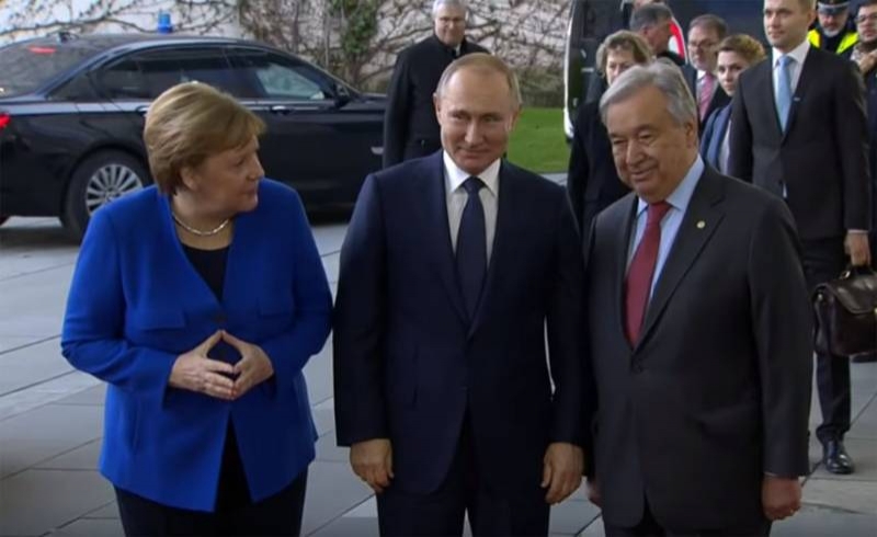 European reporters have called Putin's only winner after a meeting in Berlin