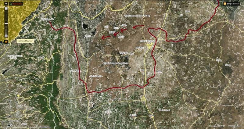 tanques de avance: que Damasco cortó la autovía M-5