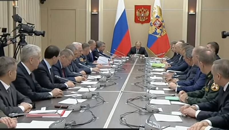 Vladimir Putin held a Russian Security Council meeting on the situation in Idlib