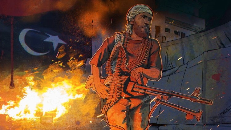 Libya NTC terrorists are trying to break the defense of the army Haftorah
