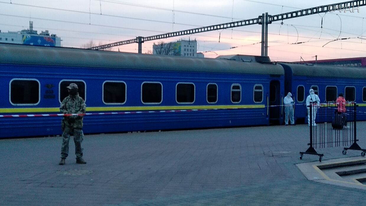 Последний поезд с Украины в Россию ушел без эксцессов