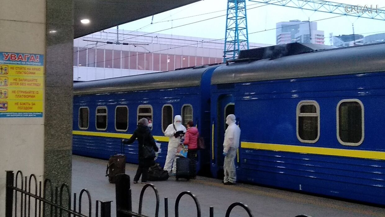 Последний поезд с Украины в Россию ушел без эксцессов