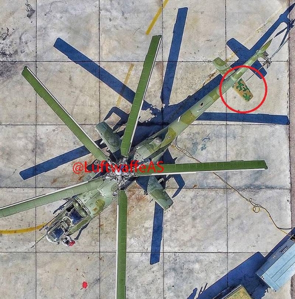 Повреждённый боевиками под Алеппо Ми-24П ВВС Сирии вернулся в строй
