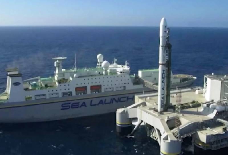 Судно плавучего космодрома «Sea launch» пришло из США в Россию
