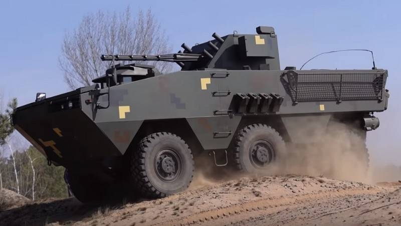 The network has a video test of the new Ukrainian armored personnel carriers
