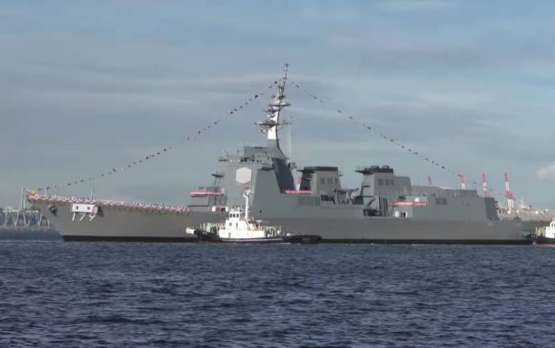 Военный флот Японии получил новейший эсминец противоракетной обороны