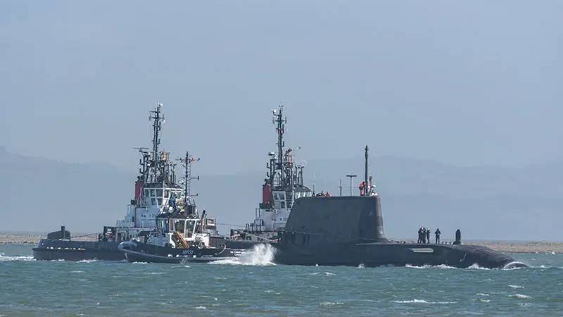 Четвёртая британская атомная субмарина класса «Астьют» впервые вышла в море