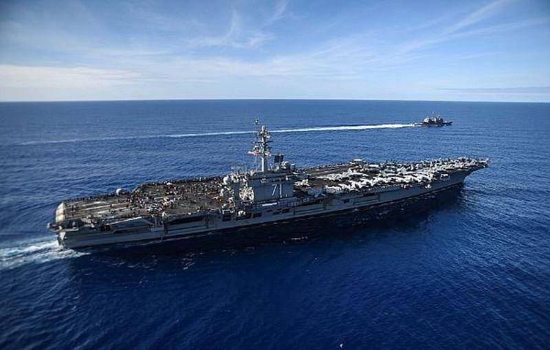 The captain of an aircraft carrier «Theodore Roosevelt» requested urgent assistance