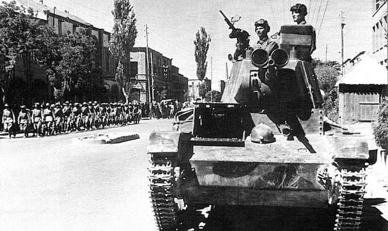О вводе советских и британских войск в Иран в августе 1941 del año