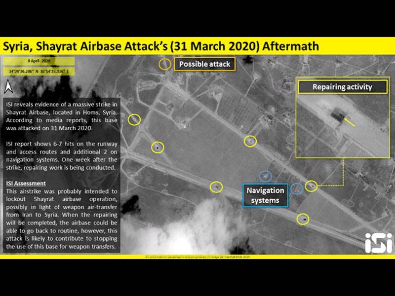Представлены последствия израильского удара по сирийской авиабазе «Аш-Шайрат»