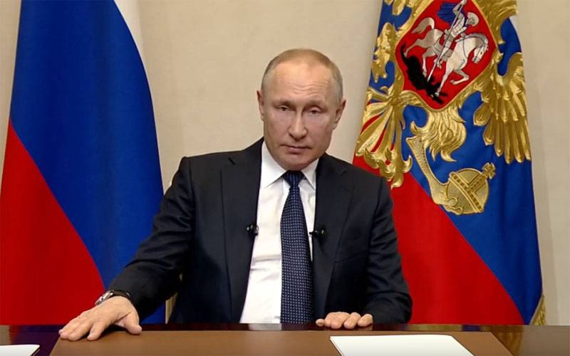 Today, Putin once again deliver an address to the nation