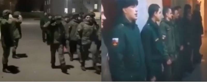 A video appeared in the network with guys dressed in uniform of the Armed Forces of the Russian Federation, выкрикивающими «служим Ичкерии»