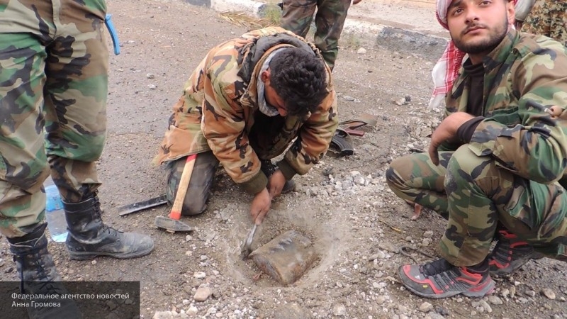 Syrian military discovered and destroyed per day 24 explosive subject