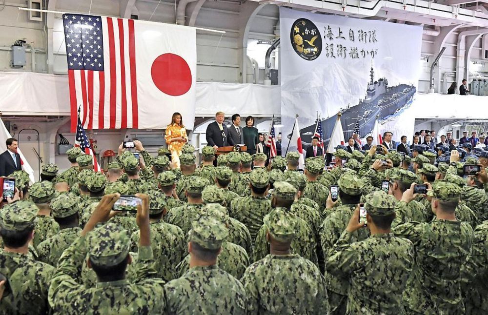 US pushes Japan to remilitarize