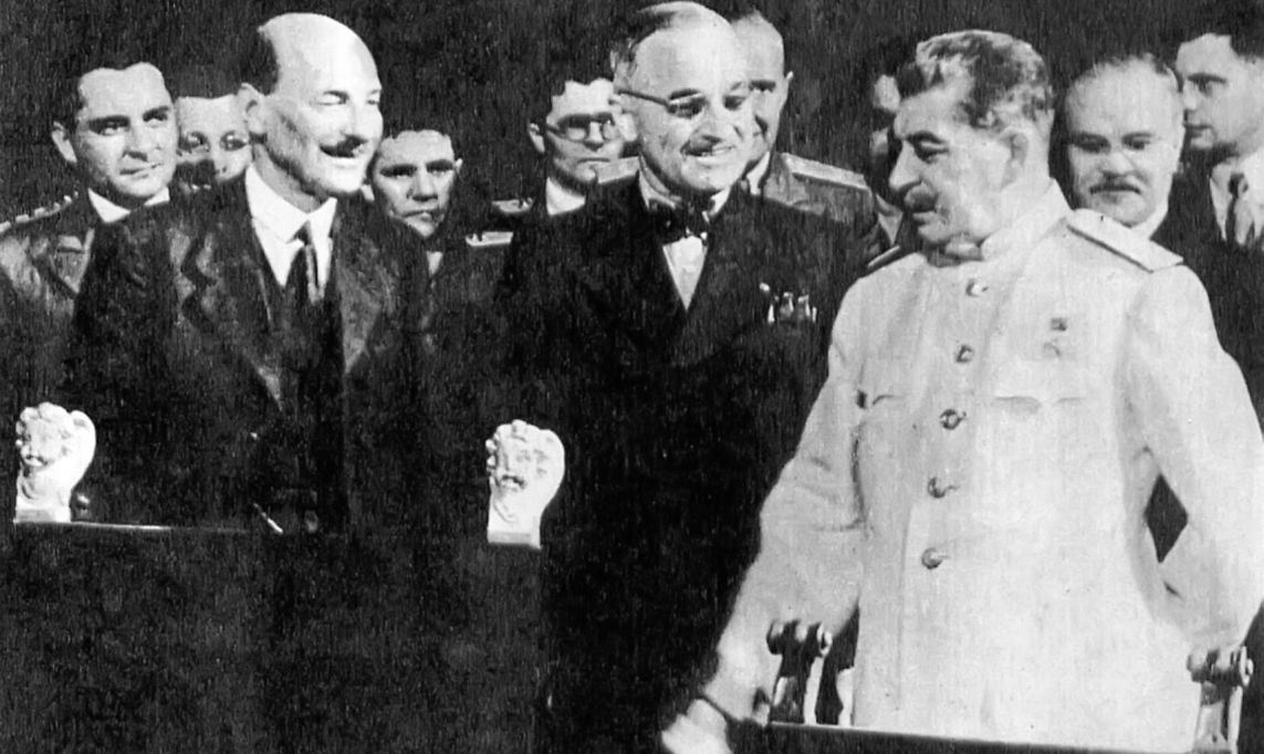 Stalin and Truman at the last stage of the war