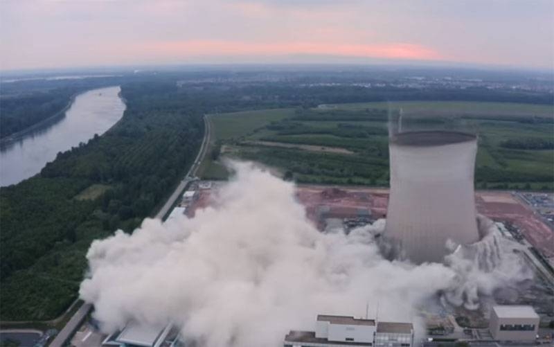 In Germany, showed a controlled disruption of the infrastructure of a previously stopped nuclear power