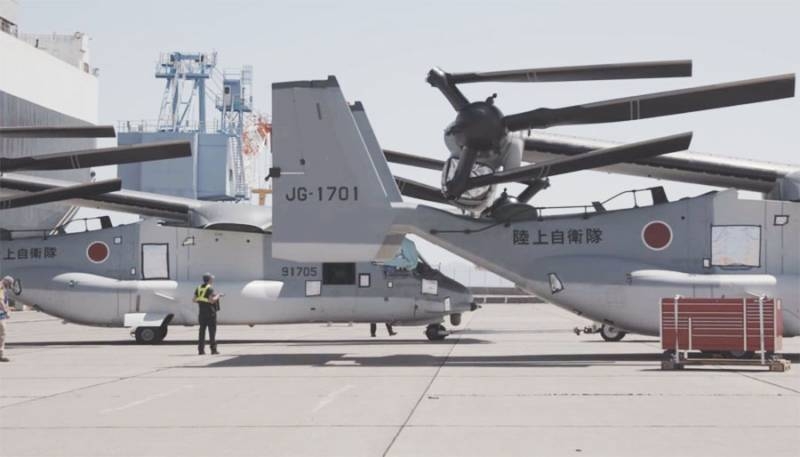 Japan-ordered modernized convertibles V-22 Osprey arrived in Iwakuni: US purchase target named