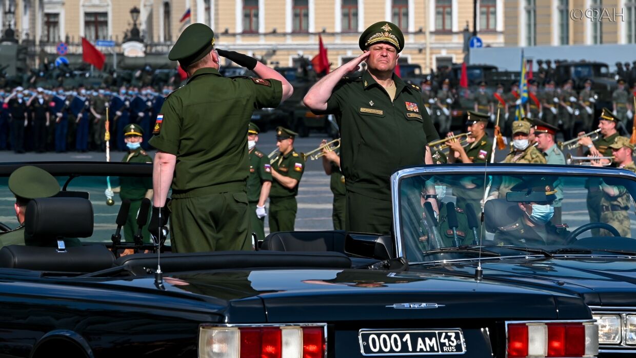 FAN publishes photos from a large-scale rehearsal of the anniversary Victory Parade in St. Petersburg