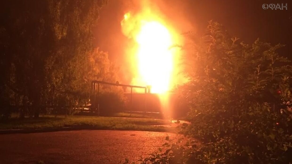 ФАН публикует видео пожара на газохранилище в Казани