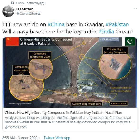 Китай строит военный объект в пакистанском Гвадаре: показаны снимки со спутников